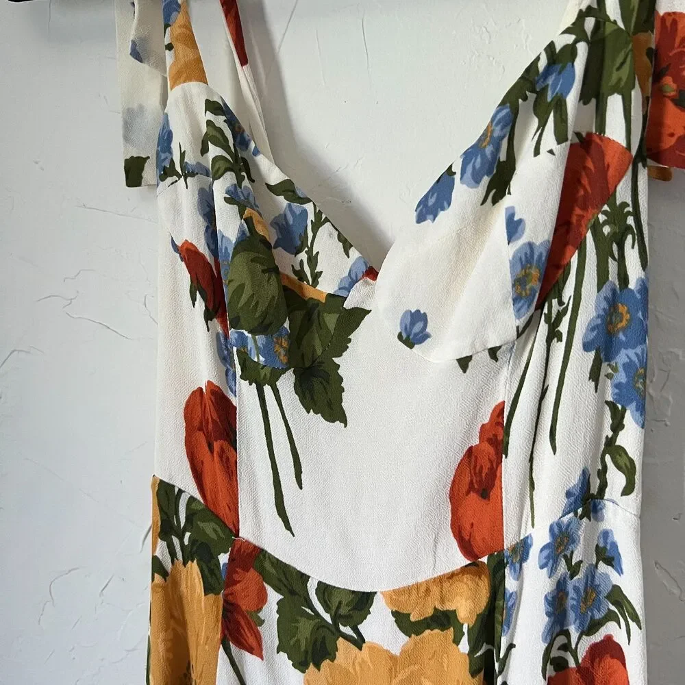 Reformation Niara Dress in Formosa Floral Mini Cottagecore Milkmaid Summer Sz 2 - Picture 4 of 8